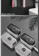 MENGNI Automatic Toothpaste Dispenser Wall-Mounted Bathroom Toothpaste Squeezer Punch-Free Toothbrush Holder Rack Bathroom Acces.