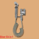 Bidet toilet sprayer set spray water bathroom handheld bidet sprayer toilet shower double outlet angle valve toilet accessories.