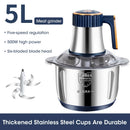Electric Meat Grinder, Food Processor, Multifunctional Stainless Steel.