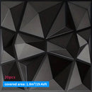 20PCS 3D Wall Panels 30x30cm Indoor Wall Decoration for Living Room Bedroom Hotel Office Mural.