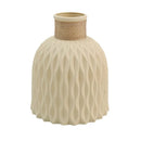 Rope Plastic Vase Flower Arrangement DIY Flowerpot Living Room Porcelain Imitation Flower Ware Home Decoration Ornaments.