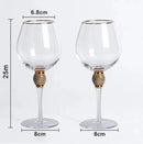 2pcs Light Luxury High-end Crystal Cup Red Wine Glass Set Tall Glass Party Wine Glass Glasses DrinkingGlasses for ChampagneFlute.