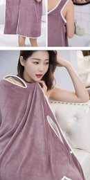 Womens Bath Towels Girls Wearable 140*85Cm Fast Drying Bathing Beach Spa Bathrobes Wash Clothing, Shower Bath And Gym Towel.