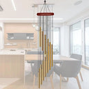 1piece 12 Tubes Aluminum Alloy Wind Chimes with Hook Gold/silver Bells for Outside Home Wedding Party Memorial Decoration Gifts.