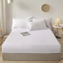 100% Cotton Fitted Sheet with Elastic Bands Non Slip Adjustable Mattress Covers for Single Double King Queen Bed,140/160/200cm.