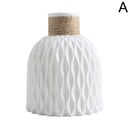 Rope Plastic Vase Flower Arrangement DIY Flowerpot Living Room Porcelain Imitation Flower Ware Home Decoration Ornaments.