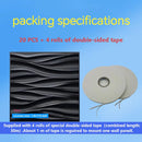 20PCS 3D Wall Panels 30x30cm Indoor Wall Decoration for Living Room Bedroom Hotel Office Mural.