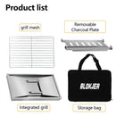 Portable Stainless Steel Grill, Outdoor Folding Table Wood Stove, for Camping and Barbecue IGT MasterGrill.