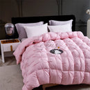 High Grade 100% White Goose Down Quilt Winter Warm Feather Duvet Queen King Cozy Lightweight 3D Bread Comforter Pinch Pleated.