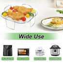🔥Air Fryer Baking Rack Metal Square/Round/Rectangle Oven Grill Racks.