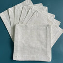 12 Pieces Cocktail Napkin White Hemstitch Napkin For Party Wedding Table Cloth Linen Napkins Fabric Cotton Dinner Napkin.