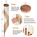 1piece 12 Tubes Aluminum Alloy Wind Chimes with Hook Gold/silver Bells for Outside Home Wedding Party Memorial Decoration Gifts.