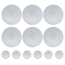 Round Braided Placemats Set of 6 Washable PP/PET Heat Resistant 34cm Table Place Mat for Kitchen Xmas Dining Table Party Decor.