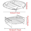 🔥Air Fryer Baking Rack Metal Square/Round/Rectangle Oven Grill Racks.