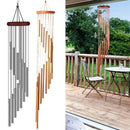 1piece 12 Tubes Aluminum Alloy Wind Chimes with Hook Gold/silver Bells for Outside Home Wedding Party Memorial Decoration Gifts.