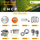 CMCP M10 Aluminum Nylon Brush Mower Bump Spool Grass Trimmer 2 Lines Cutter Head Thread Line String Saw Gasoline Brush Cutter.