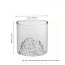 Guanshan Whiskey Glass Set Transparent Crystal Cup Suitable for Drinking Whiskey Cognac Cocktail Ice Wine Glass.