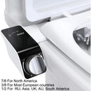 Bidet Toilet Seat Attachment Non-Electric Self-Cleaning Dual Nozzles Wash Hot Cold Mixer Water Lady Bathroom Accessories Sprayer.