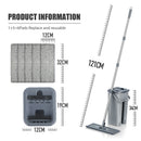 FlexiClean™ – 360° Triangle Microfiber Mop.