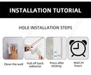 Adhesive Toilet Paper Roll Holder Organizer Wall Mount Storage Stand Bathroom No-Drill Tissue Towel Dispenser Stainless.