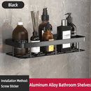 Rectangular Corner Shelf for Wall Mounting, Bathroom Shelf, Towel Rack, Shower Shampoo Holder, No-Drill Shelf.