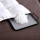 High Grade 100% White Goose Down Quilt Winter Warm Feather Duvet Queen King Cozy Lightweight 3D Bread Comforter Pinch Pleated.