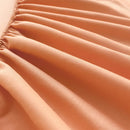 Soft Cotton Fitted Bed Sheet with Elastic Band Solid Color Mattress Cover for Single Double King Queen Bed 140/150/160/180/200.