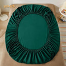 100% Cotton Fitted Sheet with Elastic Bands Non Slip Adjustable Mattress Covers for Single Double King Queen Bed,140/160/200cm.
