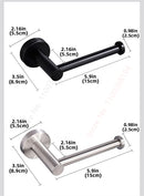 Adhesive Toilet Paper Roll Holder Organizer Wall Mount Storage Stand Bathroom No-Drill Tissue Towel Dispenser Stainless.