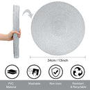 Round Braided Placemats Set of 6 Washable PP/PET Heat Resistant 34cm Table Place Mat for Kitchen Xmas Dining Table Party Decor.