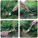 Manual Weeding Machine Set: Mower Sickle + Road Crack Weeding Tool + Garden Hand Shovel - Heavy Duty Carbon Steel for Outdoor.