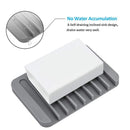 High-Quality Innovative Self-Draining Silicone Soap Holder, Protective and Non-Slip.