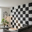 20PCS 3D Wall Panels 30x30cm Indoor Wall Decoration for Living Room Bedroom Hotel Office Mural.