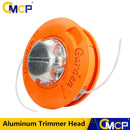 CMCP M10 Aluminum Nylon Brush Mower Bump Spool Grass Trimmer 2 Lines Cutter Head Thread Line String Saw Gasoline Brush Cutter.