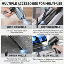 Portable Compressed Air Vacuum Cleaner 15000PA Cordless, High Power, for Car and Home.