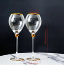 2pcs Light Luxury High-end Crystal Cup Red Wine Glass Set Tall Glass Party Wine Glass Glasses DrinkingGlasses for ChampagneFlute.