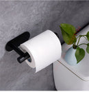 Adhesive Toilet Paper Roll Holder Organizer Wall Mount Storage Stand Bathroom No-Drill Tissue Towel Dispenser Stainless.
