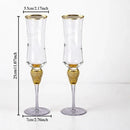 2pcs Light Luxury High-end Crystal Cup Red Wine Glass Set Tall Glass Party Wine Glass Glasses DrinkingGlasses for ChampagneFlute.