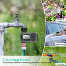 Insoma Automatic Water Timer Intelligent Irrigation Watering System Sprinkler Timer Garden Programmer Equipment IPX7 LCD Display.