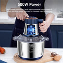 Electric Meat Grinder, Food Processor, Multifunctional Stainless Steel.