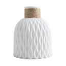 Rope Plastic Vase Flower Arrangement DIY Flowerpot Living Room Porcelain Imitation Flower Ware Home Decoration Ornaments.