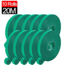 20/2M Nylon Plant Ties Plant Bandage Hook Tie Loop Adjustable Plant Support Reusable Fastener Tape for Home Garden Accessories.