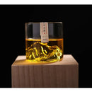 Guanshan Whiskey Glass Set Transparent Crystal Cup Suitable for Drinking Whiskey Cognac Cocktail Ice Wine Glass.