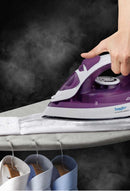Portable Electric Steam Iron for Clothes, Adjustable with Ceramic Base by Sonifer.