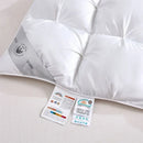 High Grade 100% White Goose Down Quilt Winter Warm Feather Duvet Queen King Cozy Lightweight 3D Bread Comforter Pinch Pleated.