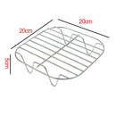 🔥Air Fryer Baking Rack Metal Square/Round/Rectangle Oven Grill Racks.