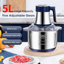 Electric Meat Grinder, Food Processor, Multifunctional Stainless Steel.