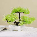 Artificial Plants Bonsai Small Tree Simulation Pot Plants Fake Flowers Table Potted Ornaments for Hotel Garden Home Decor planta.