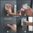 MENGNI Automatic Toothpaste Dispenser Wall-Mounted Bathroom Toothpaste Squeezer Punch-Free Toothbrush Holder Rack Bathroom Acces.