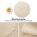Round Braided Placemats Set of 6 Washable PP/PET Heat Resistant 34cm Table Place Mat for Kitchen Xmas Dining Table Party Decor.